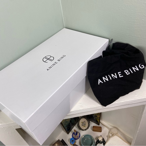 Anine Bing Rococo Flats Yellow Tan Leather Sandals Strappy Size 37 or 7 US - Picture 4 of 13